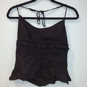 Black Halter Top